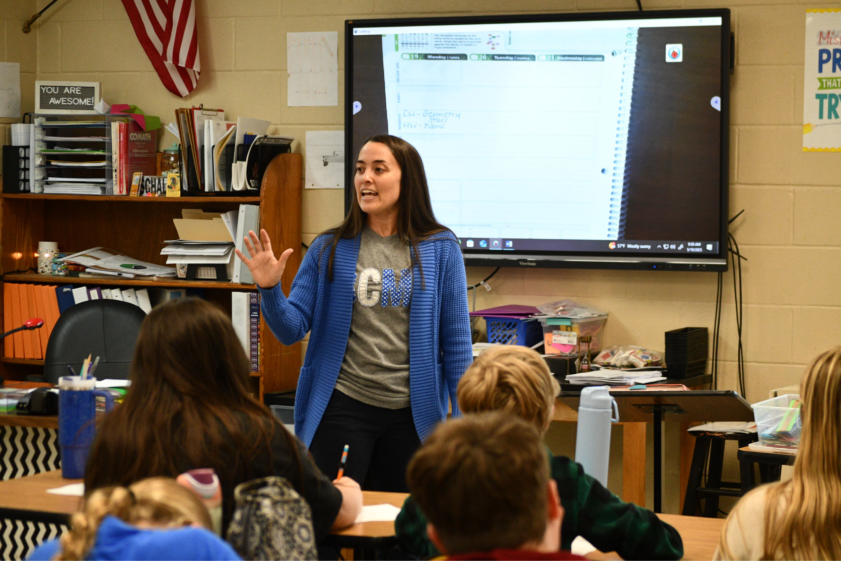 Bracken County Middle School math teacher Katelyn Schalch Bracken County Middle School math teacher Katelyn Schalch