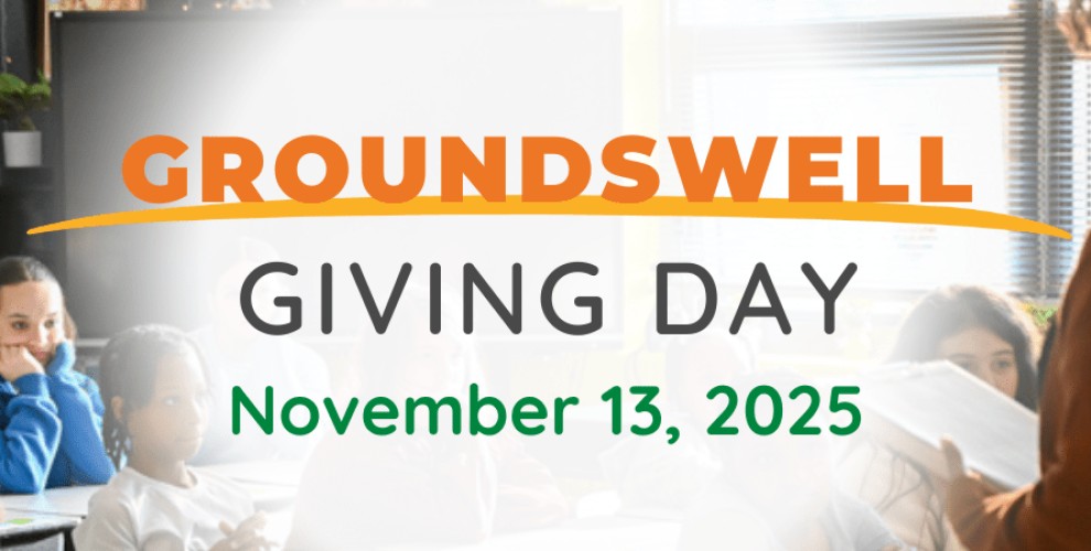 Groundswell giving day slider