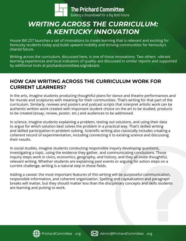 Vibrant Learning Experiences
